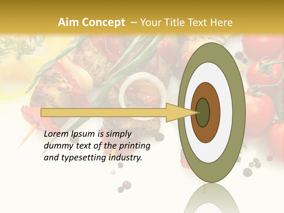 Meat Green Lunch PowerPoint Template