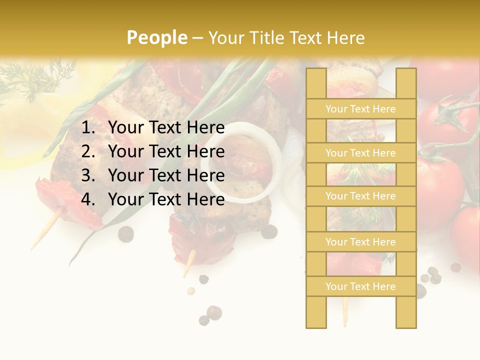 Meat Green Lunch PowerPoint Template