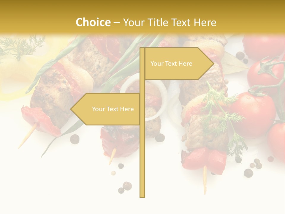 Meat Green Lunch PowerPoint Template