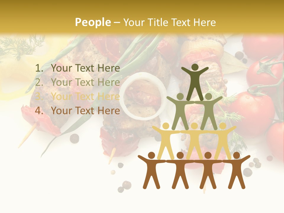 Meat Green Lunch PowerPoint Template