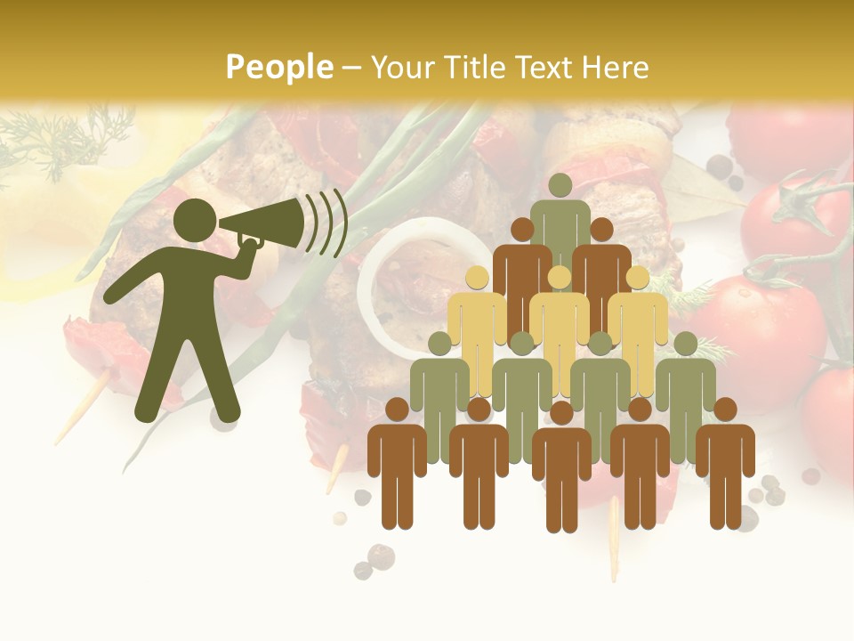 Meat Green Lunch PowerPoint Template