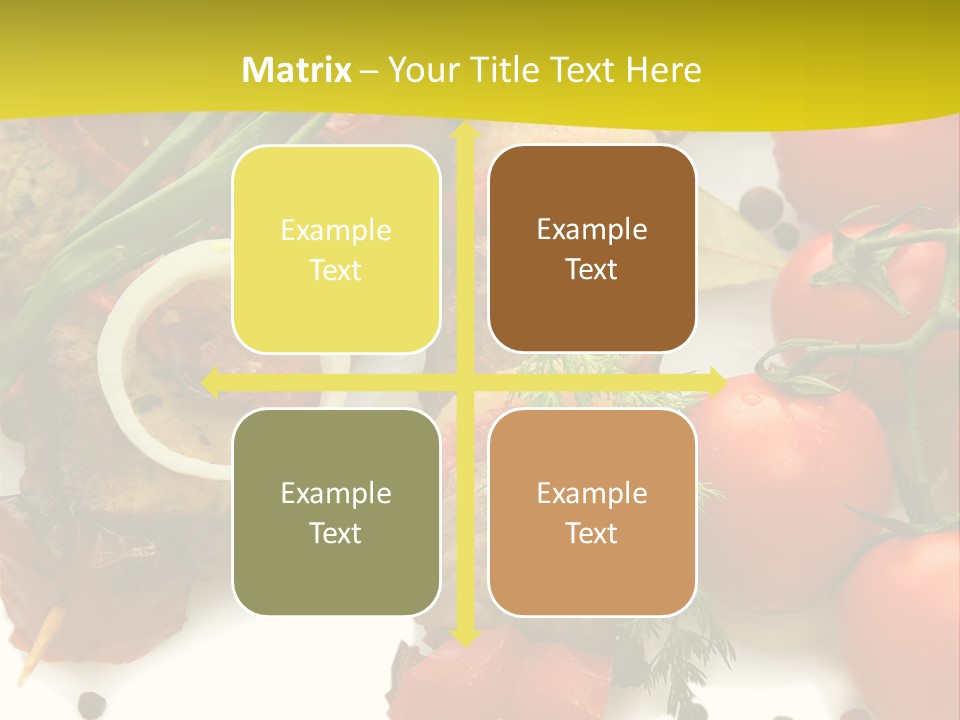 Dill Vegetables Dinner PowerPoint Template