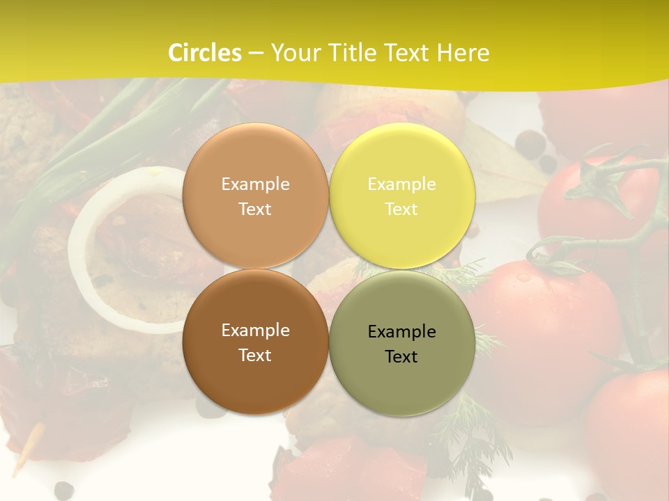 Dill Vegetables Dinner PowerPoint Template