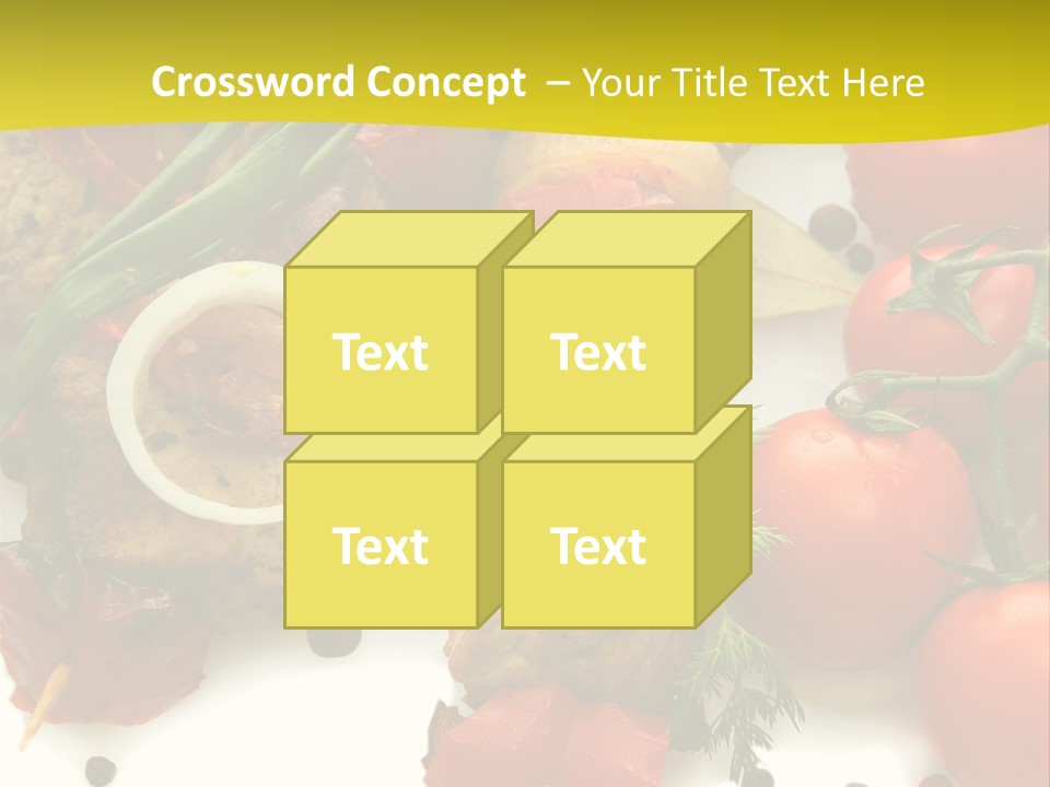 Dill Vegetables Dinner PowerPoint Template