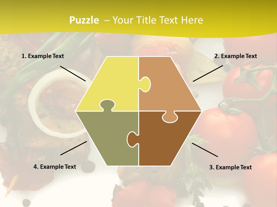 Dill Vegetables Dinner PowerPoint Template