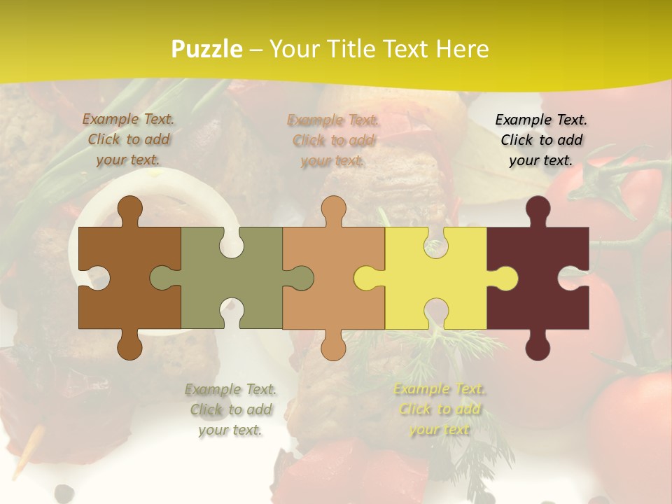 Dill Vegetables Dinner PowerPoint Template