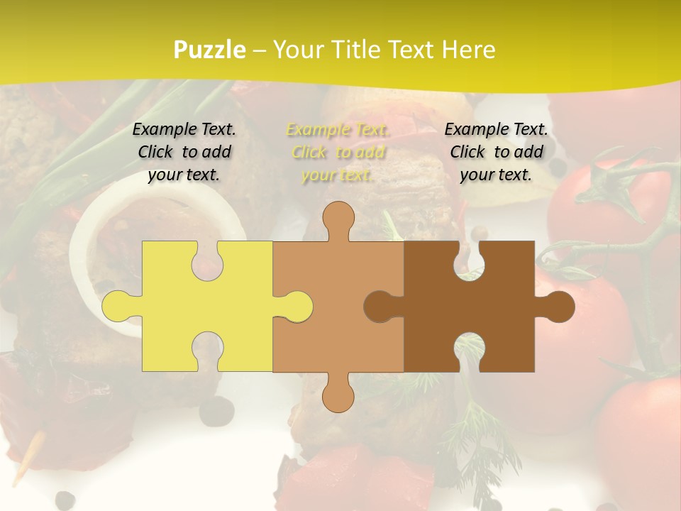 Dill Vegetables Dinner PowerPoint Template