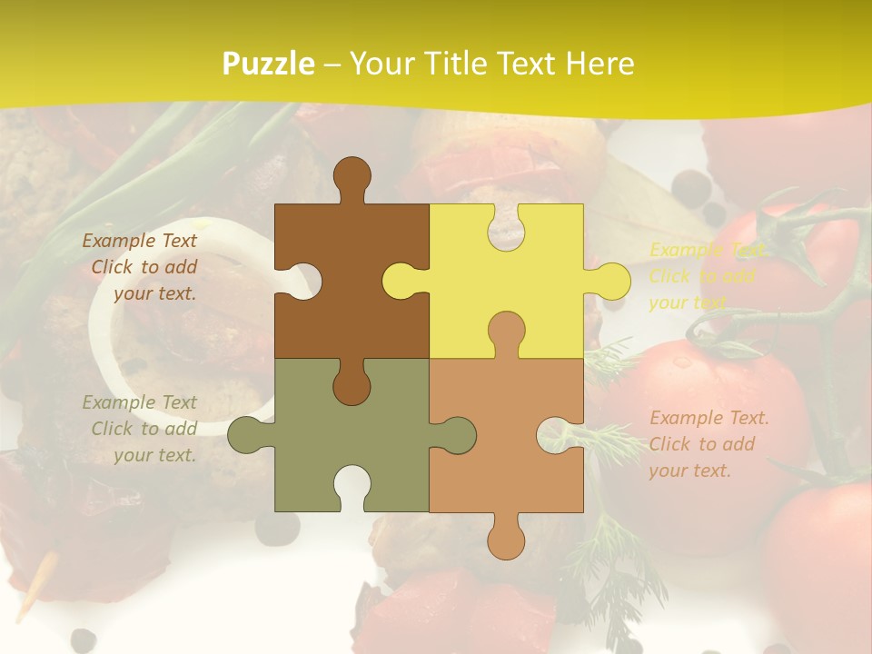 Dill Vegetables Dinner PowerPoint Template