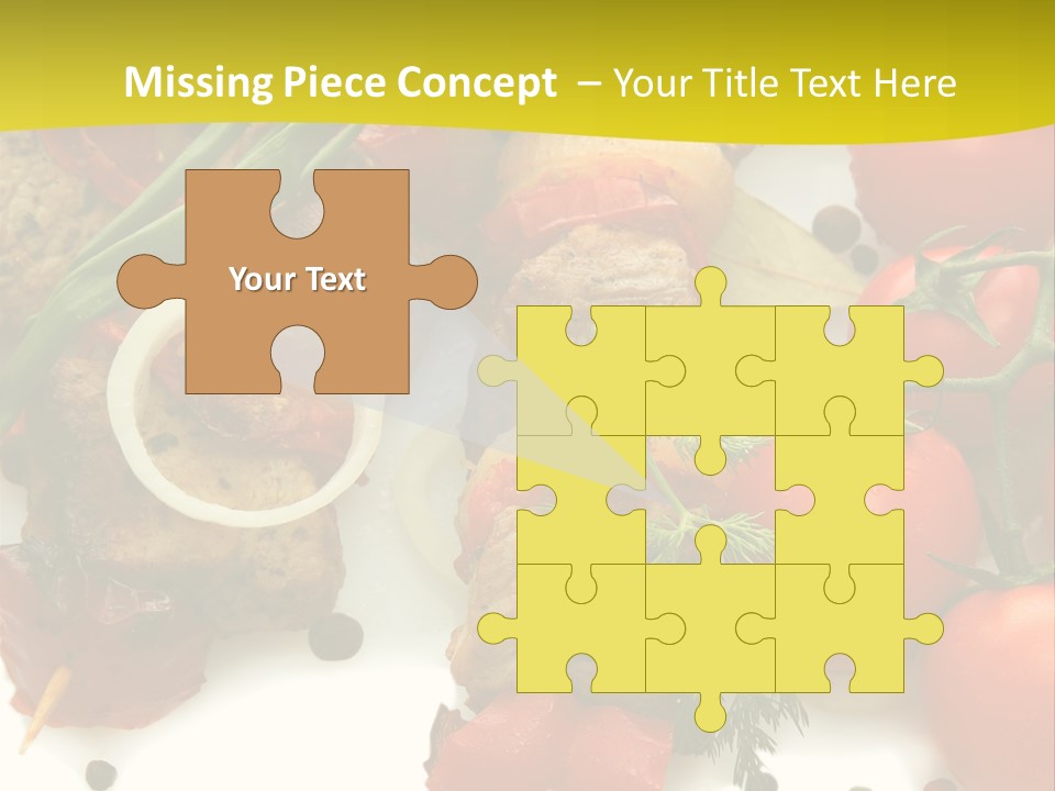 Dill Vegetables Dinner PowerPoint Template