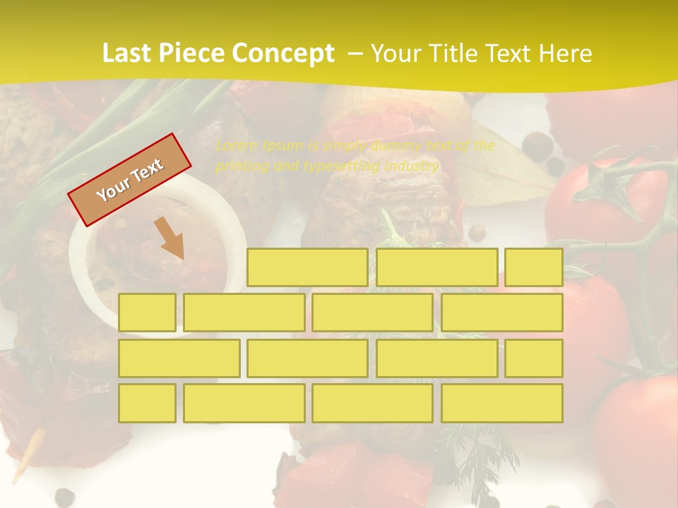 Dill Vegetables Dinner PowerPoint Template