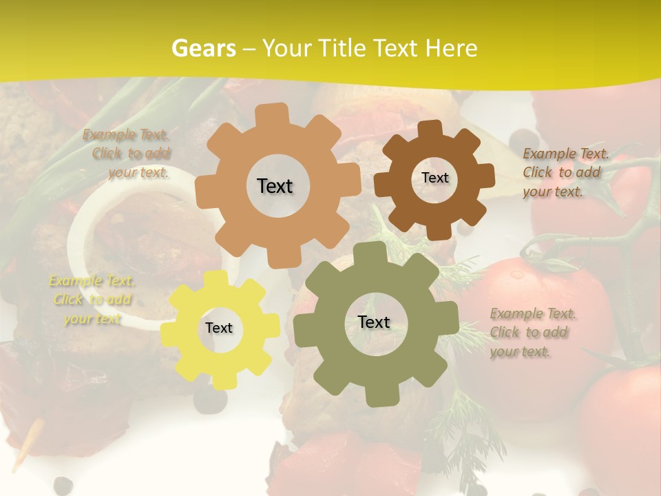 Dill Vegetables Dinner PowerPoint Template