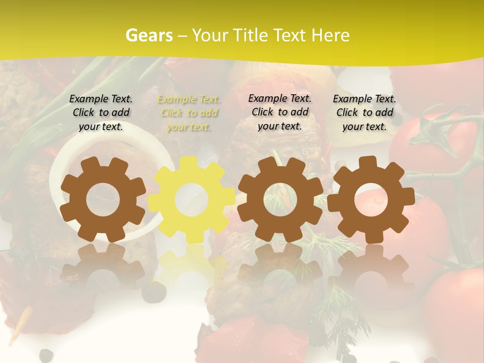 Dill Vegetables Dinner PowerPoint Template