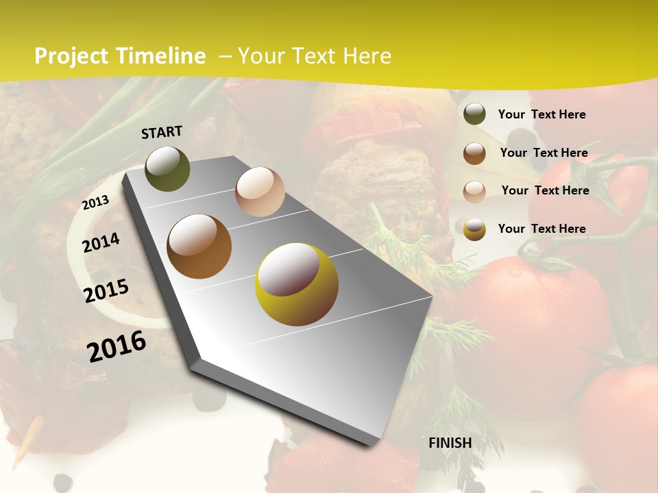 Dill Vegetables Dinner PowerPoint Template