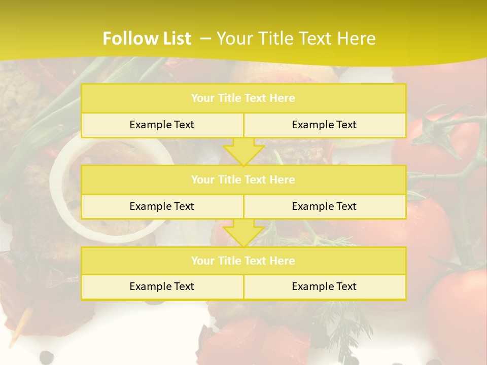 Dill Vegetables Dinner PowerPoint Template