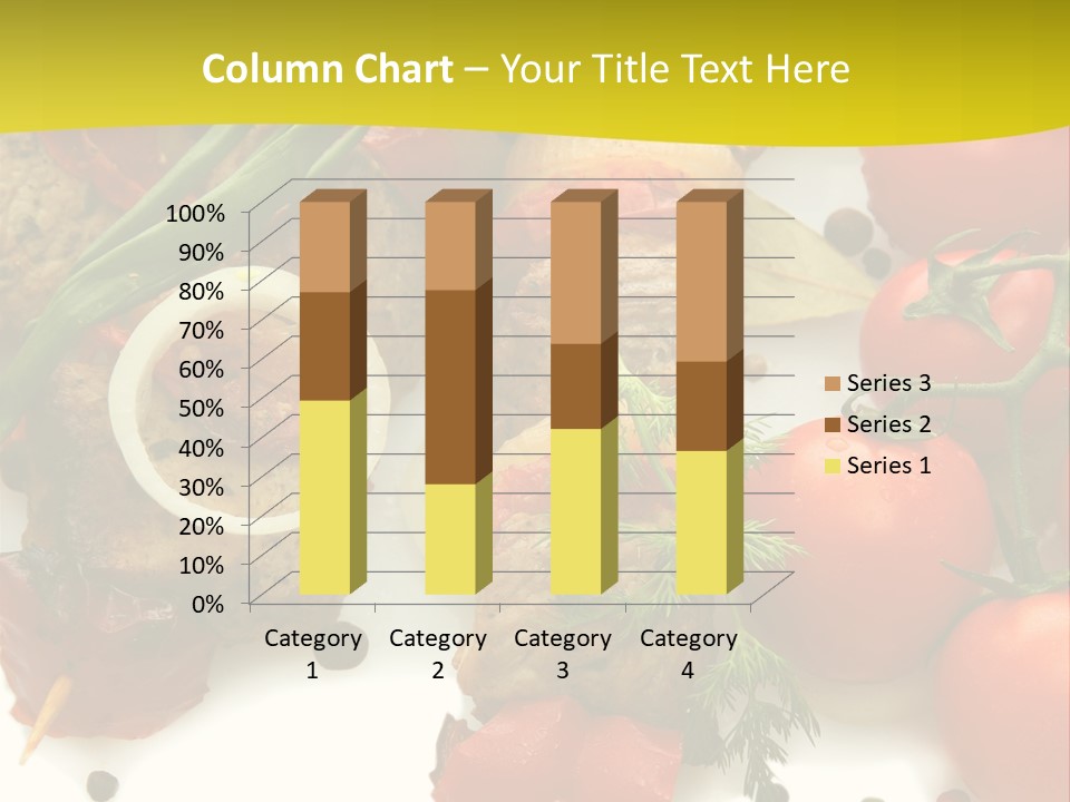 Dill Vegetables Dinner PowerPoint Template