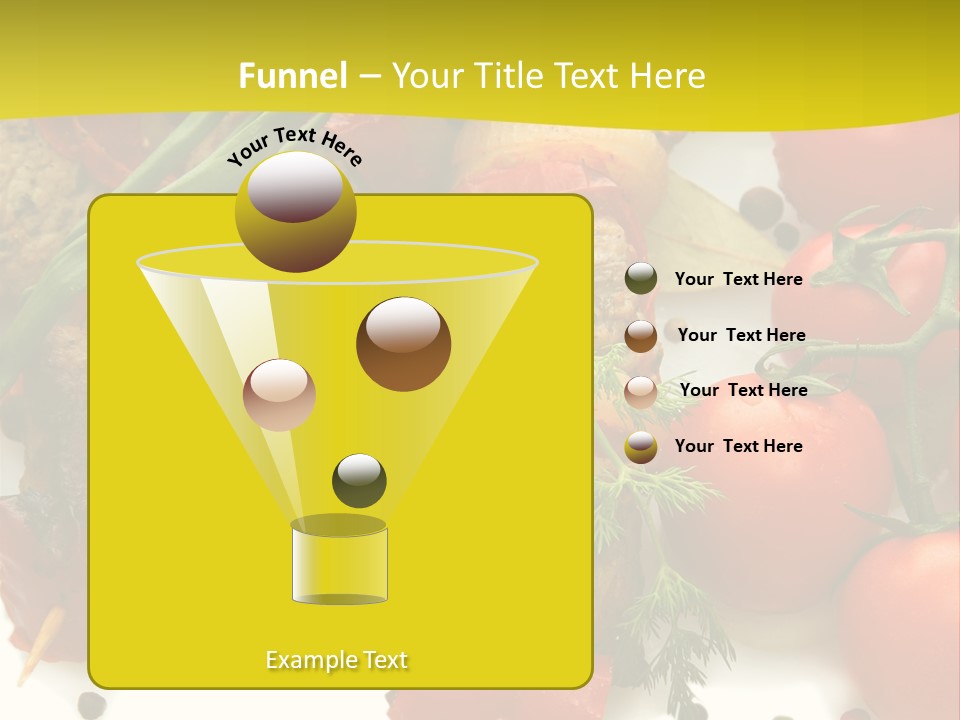 Dill Vegetables Dinner PowerPoint Template