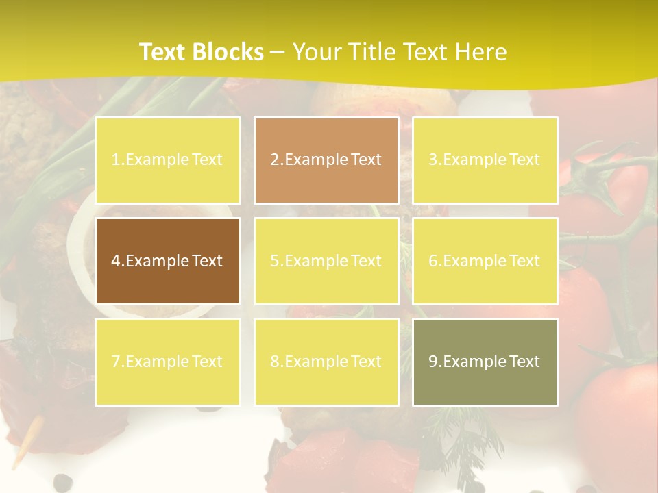 Dill Vegetables Dinner PowerPoint Template