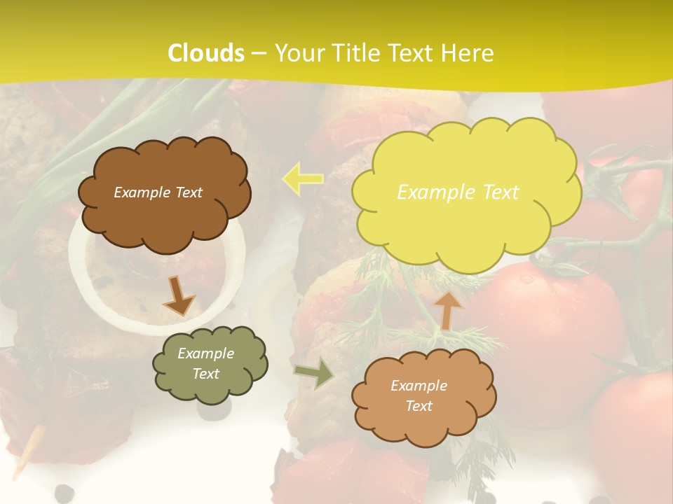 Dill Vegetables Dinner PowerPoint Template