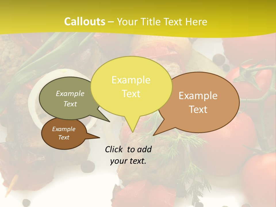 Dill Vegetables Dinner PowerPoint Template