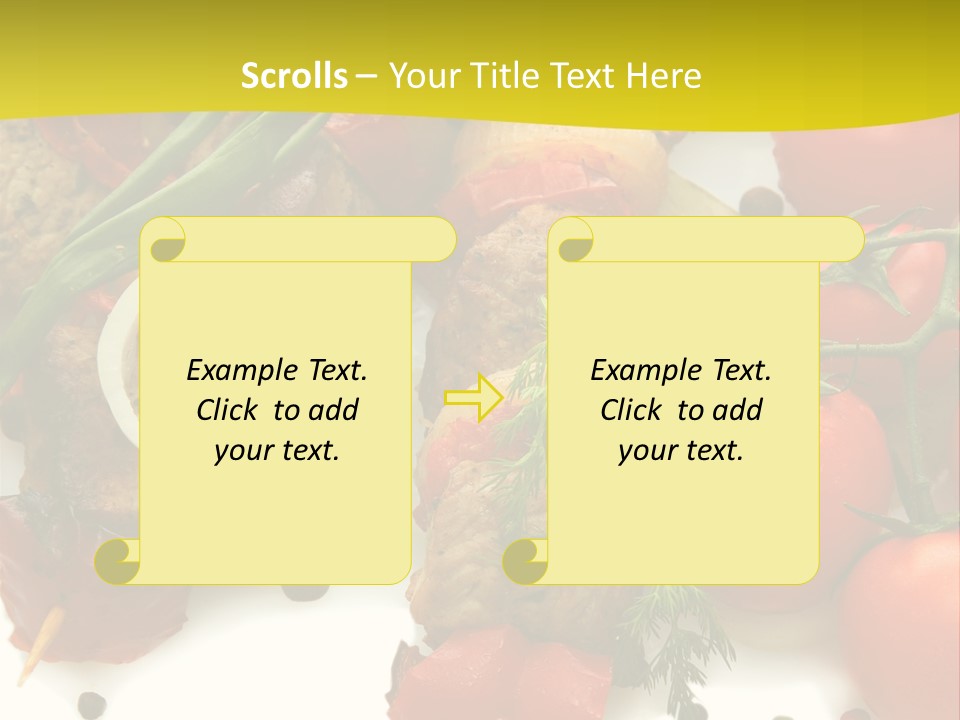 Dill Vegetables Dinner PowerPoint Template