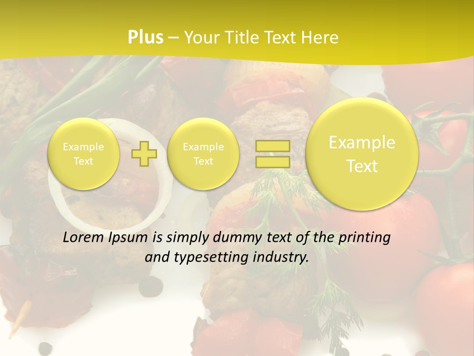Dill Vegetables Dinner PowerPoint Template