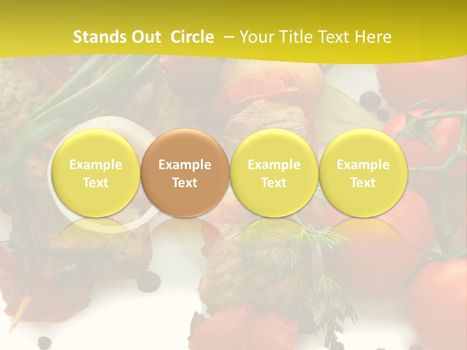 Dill Vegetables Dinner PowerPoint Template