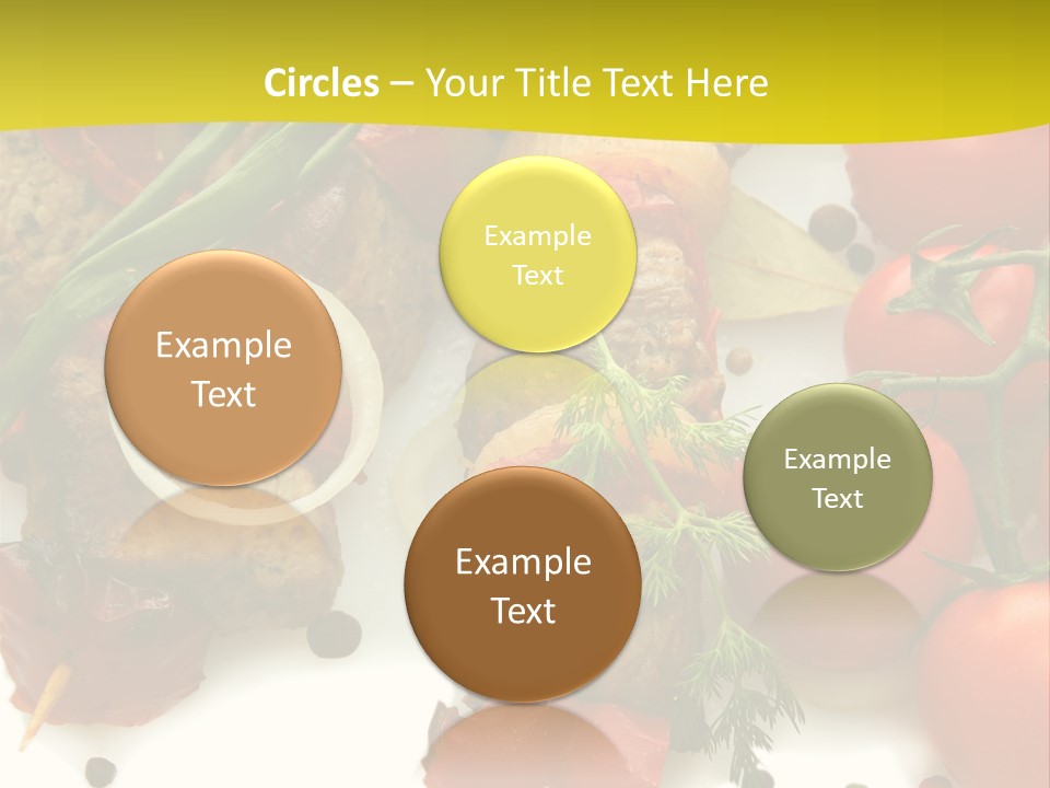 Dill Vegetables Dinner PowerPoint Template