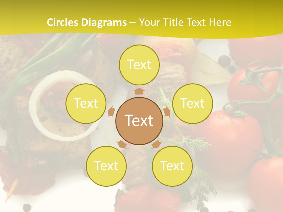 Dill Vegetables Dinner PowerPoint Template