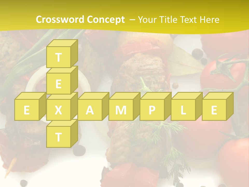 Dill Vegetables Dinner PowerPoint Template