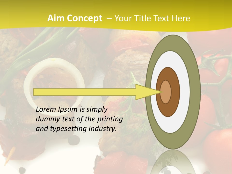 Dill Vegetables Dinner PowerPoint Template