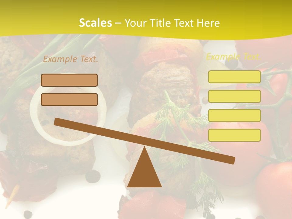 Dill Vegetables Dinner PowerPoint Template