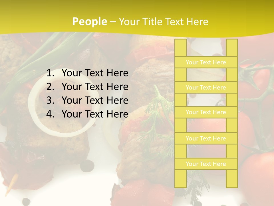 Dill Vegetables Dinner PowerPoint Template