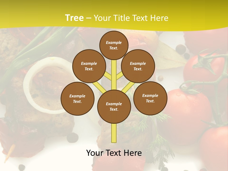 Dill Vegetables Dinner PowerPoint Template