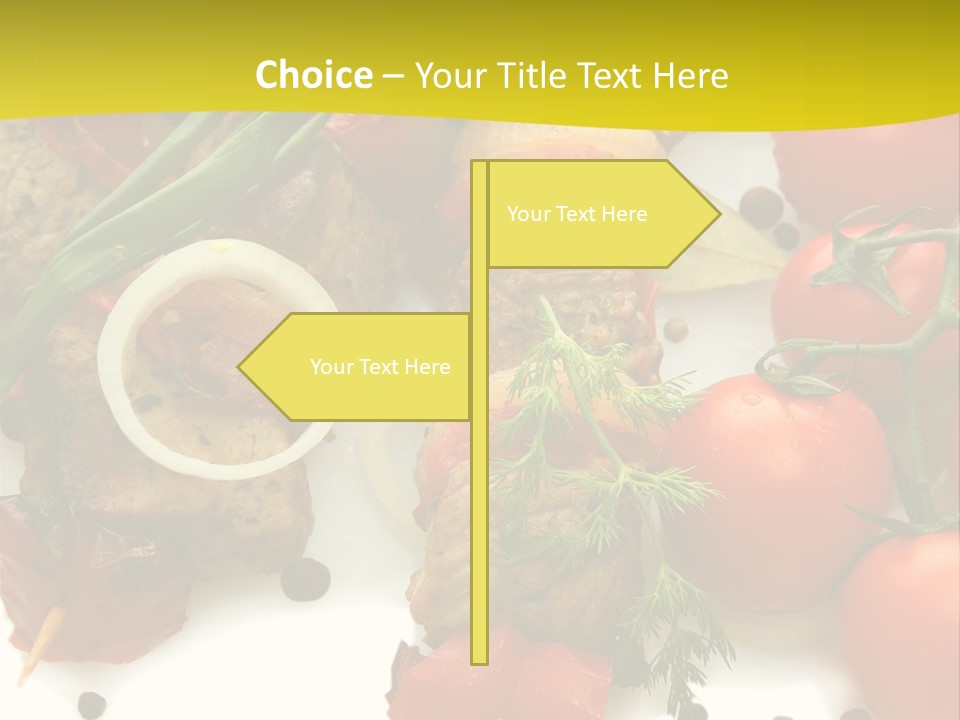 Dill Vegetables Dinner PowerPoint Template