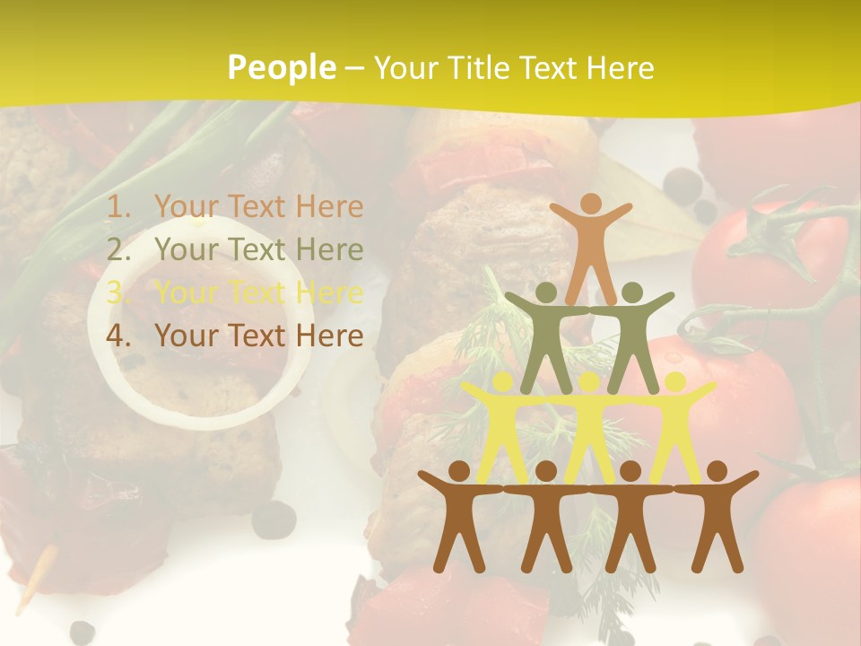 Dill Vegetables Dinner PowerPoint Template