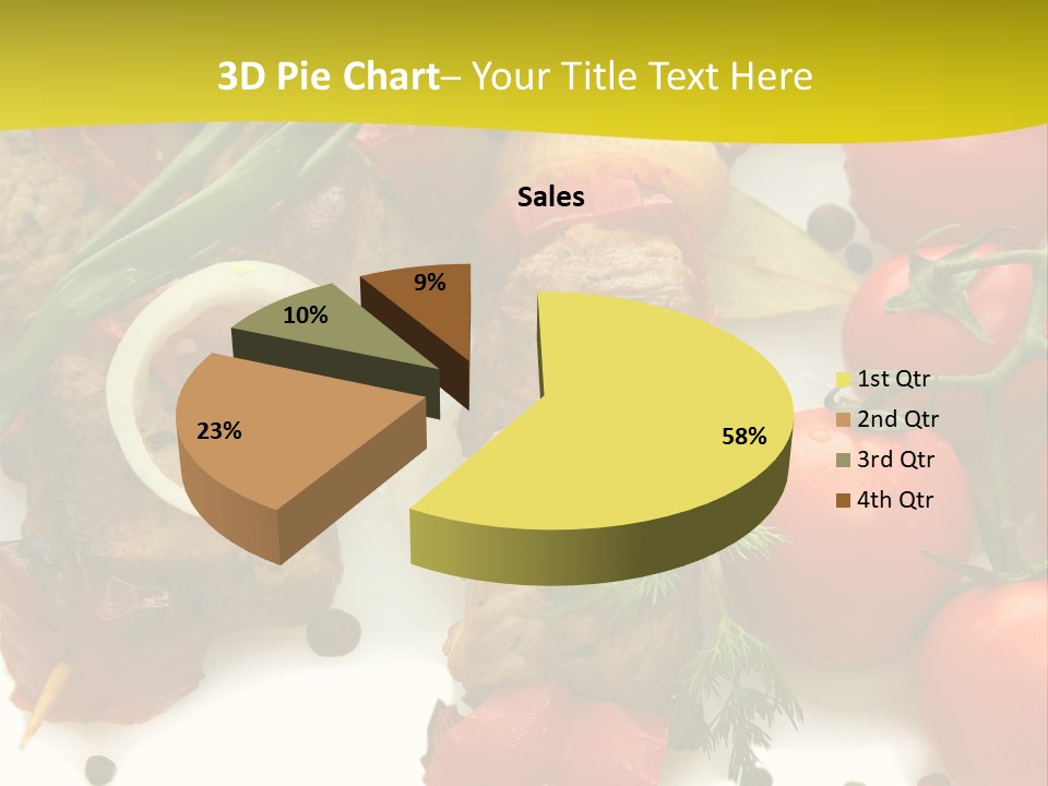 Dill Vegetables Dinner PowerPoint Template