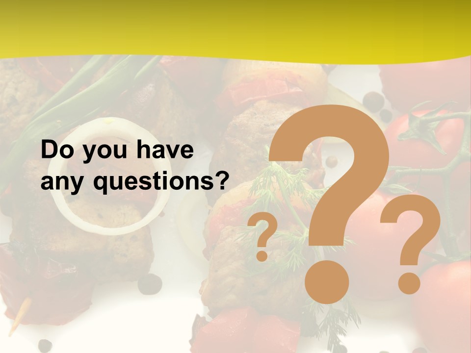 Dill Vegetables Dinner PowerPoint Template