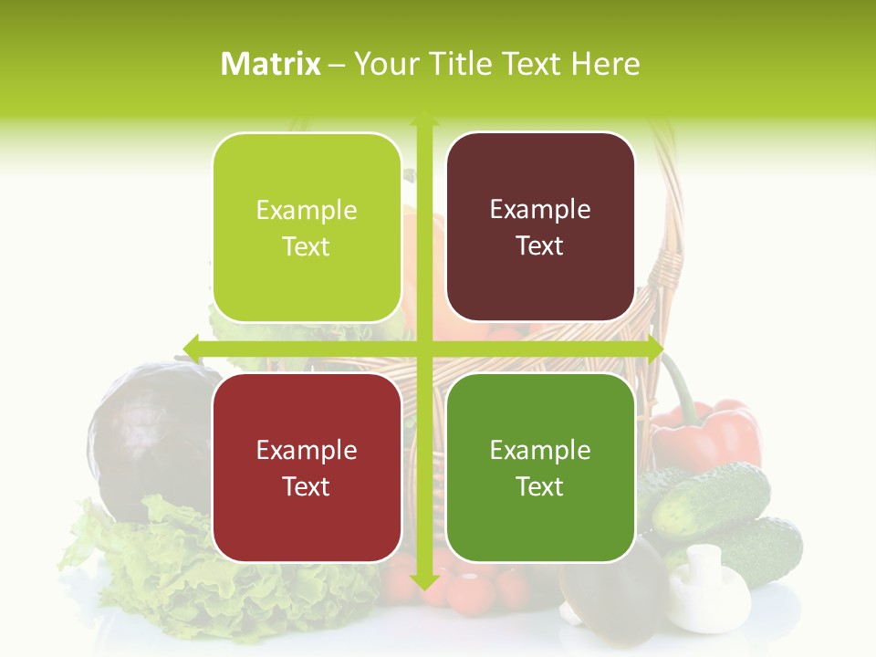 Red Cauliflower Fresh PowerPoint Template