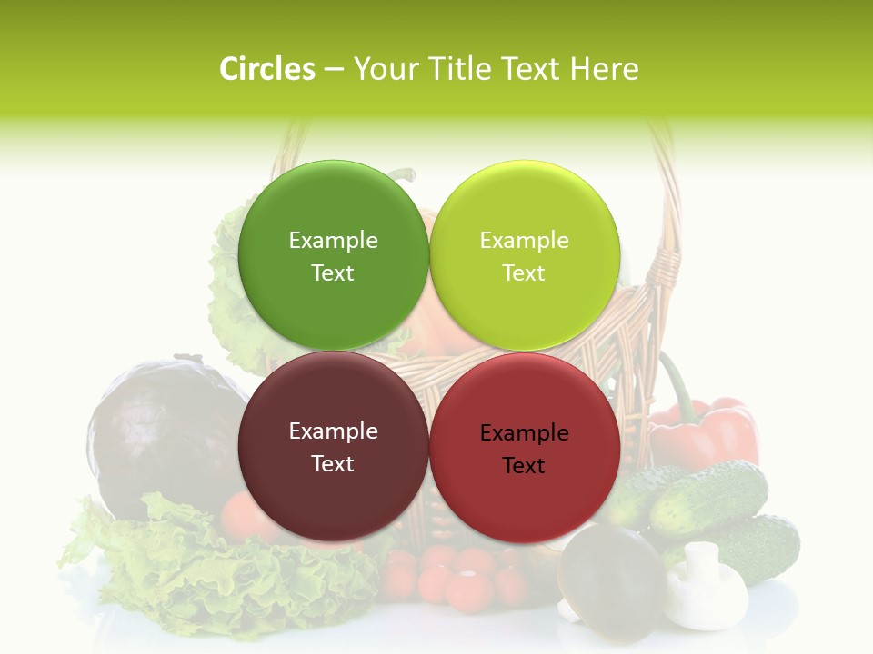 Red Cauliflower Fresh PowerPoint Template