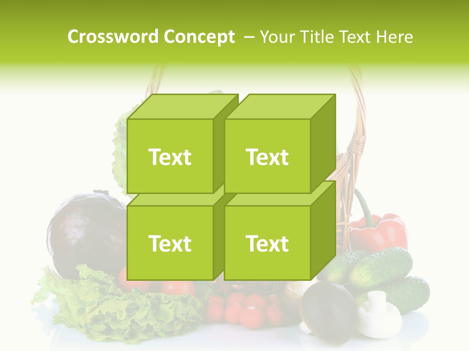 Red Cauliflower Fresh PowerPoint Template