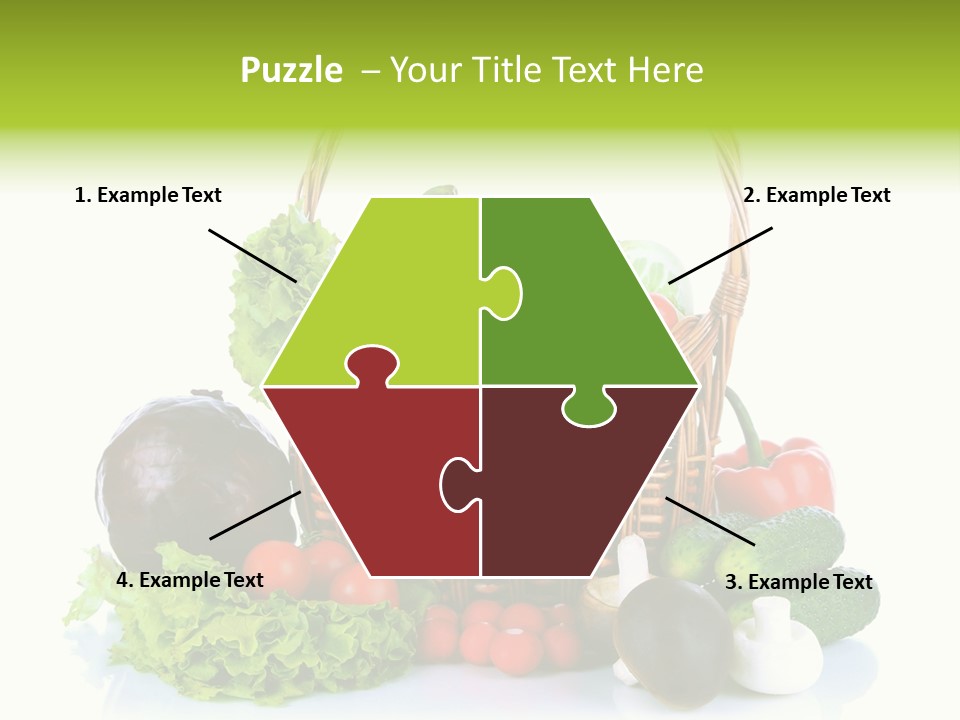 Red Cauliflower Fresh PowerPoint Template