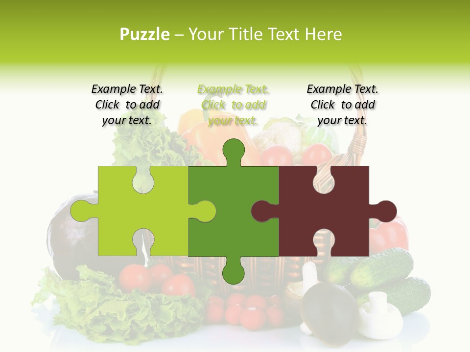 Red Cauliflower Fresh PowerPoint Template