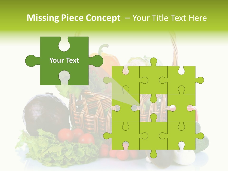 Red Cauliflower Fresh PowerPoint Template