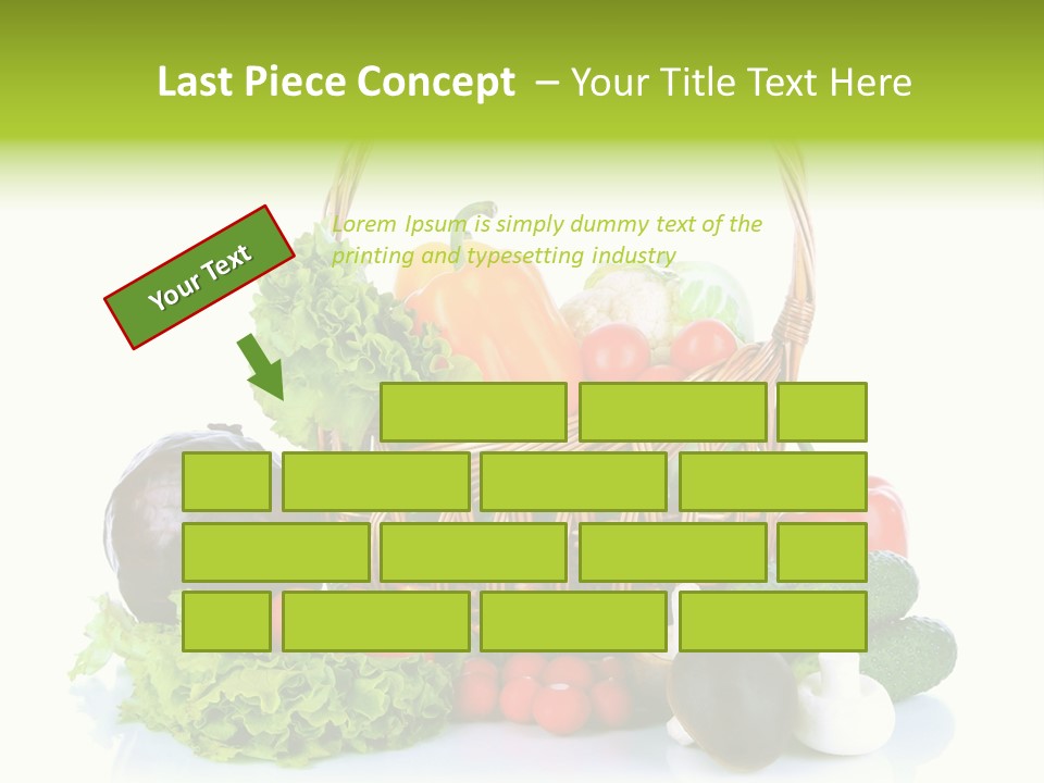 Red Cauliflower Fresh PowerPoint Template