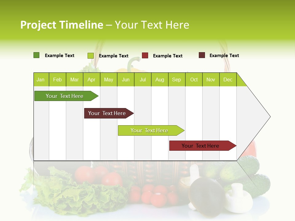 Red Cauliflower Fresh PowerPoint Template