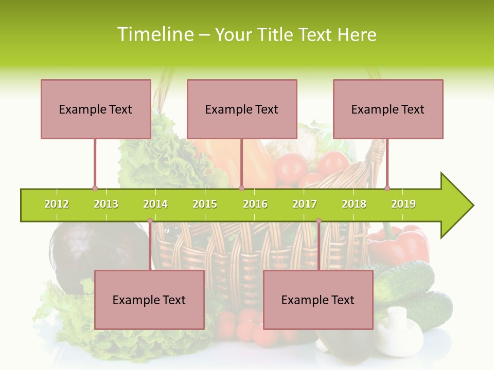 Red Cauliflower Fresh PowerPoint Template