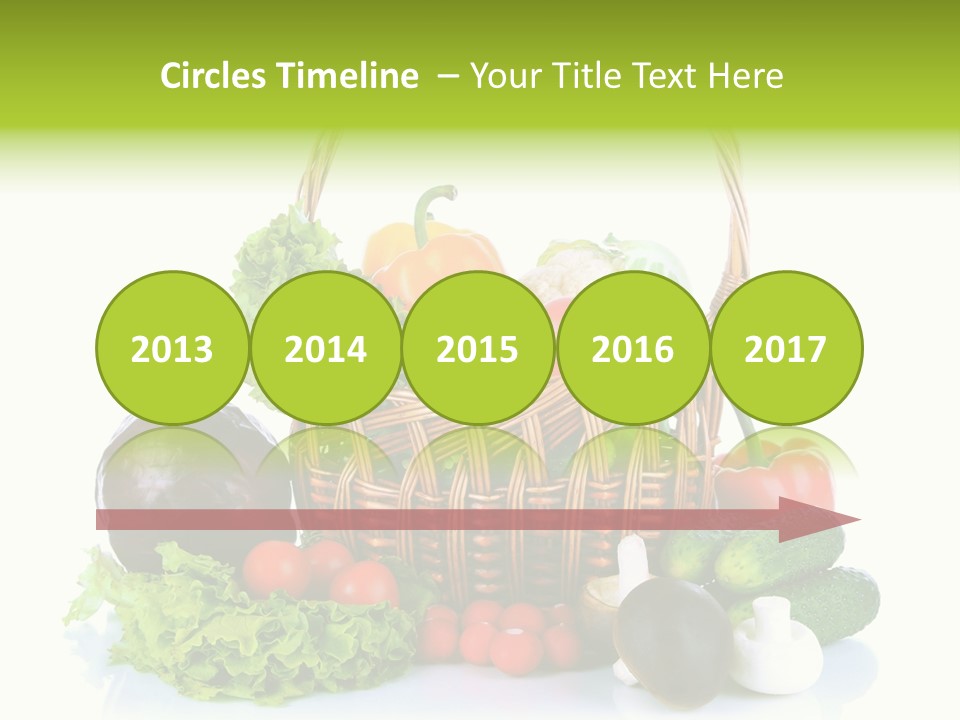 Red Cauliflower Fresh PowerPoint Template