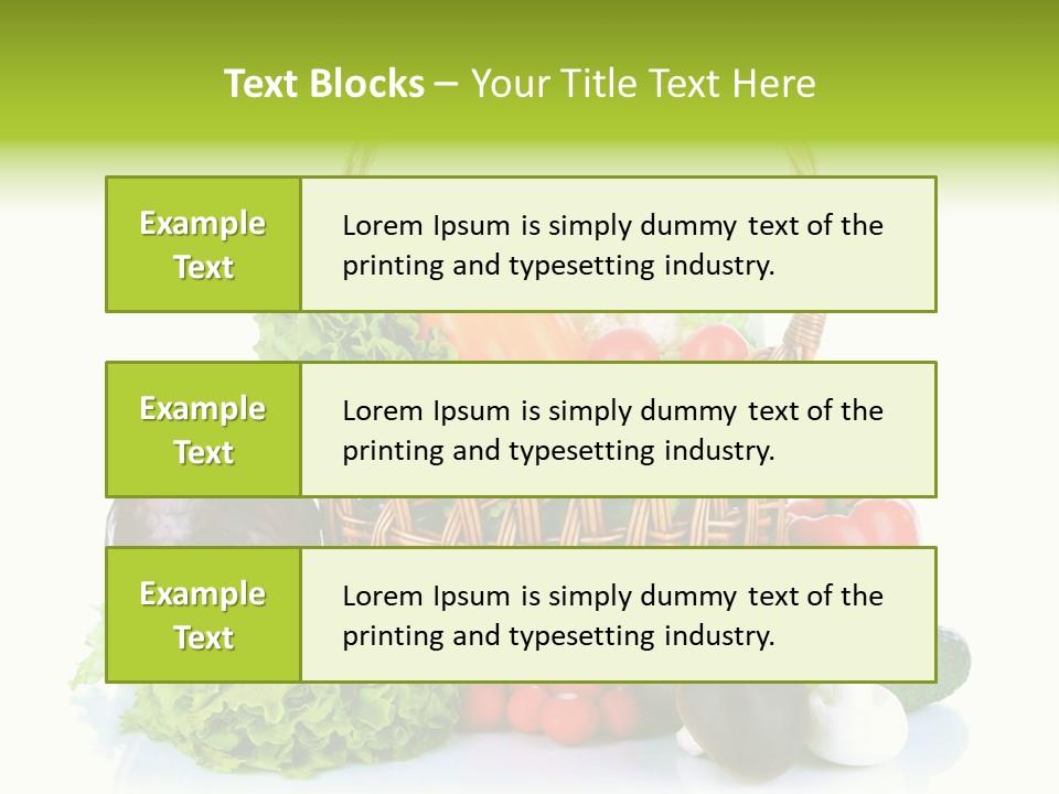 Red Cauliflower Fresh PowerPoint Template