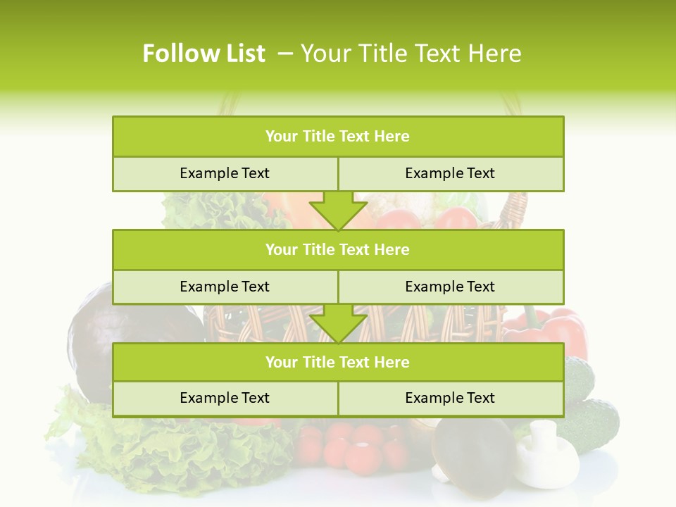Red Cauliflower Fresh PowerPoint Template