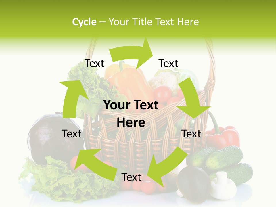 Red Cauliflower Fresh PowerPoint Template